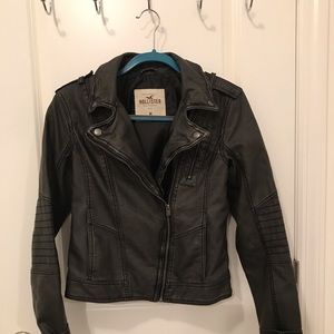 Faux leather jacket